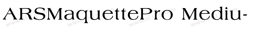 ARSMaquettePro Mediu字体转换